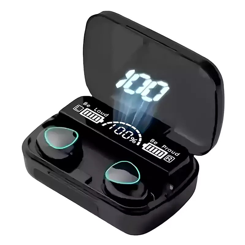 M10 Wireless Earbuds with Power Bank Case | Bluetooth 5.1, LED Display, Heavy Battery