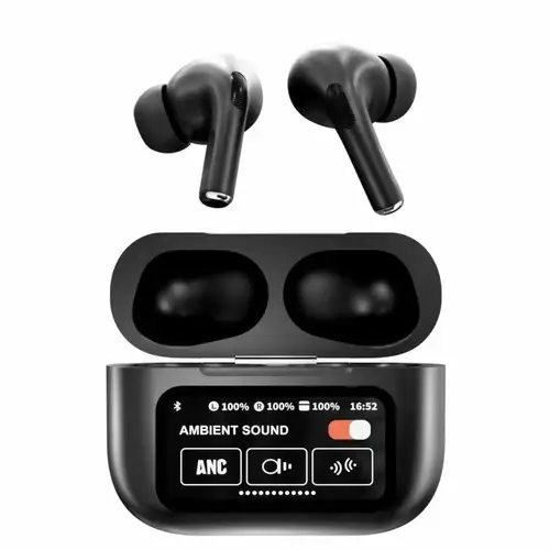 A9 Pro Airpods-Style TWS Earbuds with Touch Screen Case (ANC/ENC) Bluetooth 5.4 – A9 Airpods Price in Pakistan