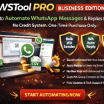 WSTool Pro Business Edition – WhatsApp Bulk Sender & Auto Reply Marketing Software for PC