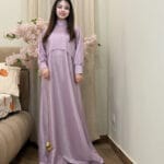 Elegant Moonlight Glitter Maxi 2PC Dress with Cap – Premium Imported Fabric | Pakistan
