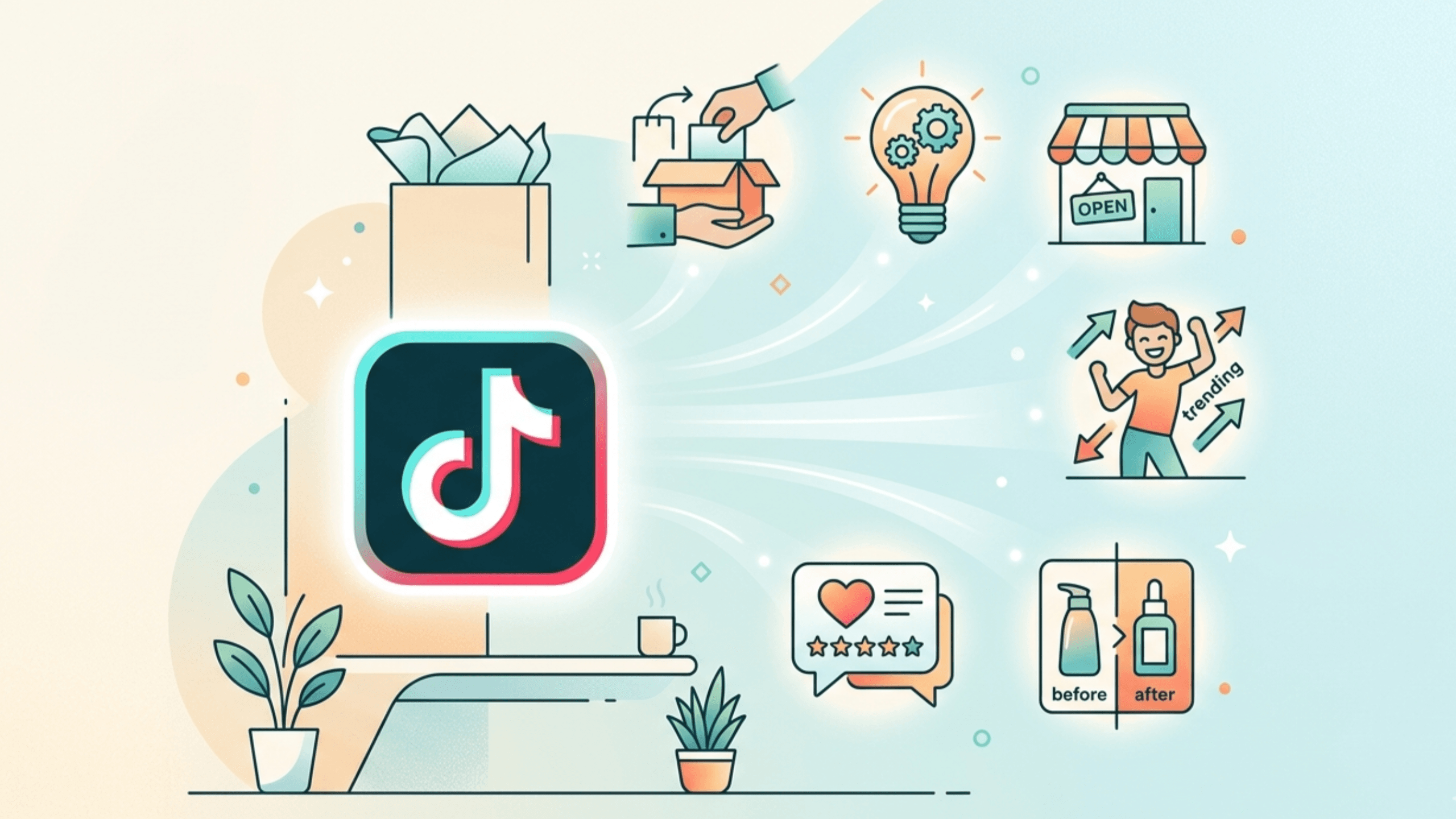 Create image 15 Instagram Reel Trends Brands Are Copying in 2026 Create featured image for my blog. High-quality, 16/9. No text. Visuals only. Minimalist. Clean & clear. Not too much elements. Only visuals understanding. Use icon of the platform. 